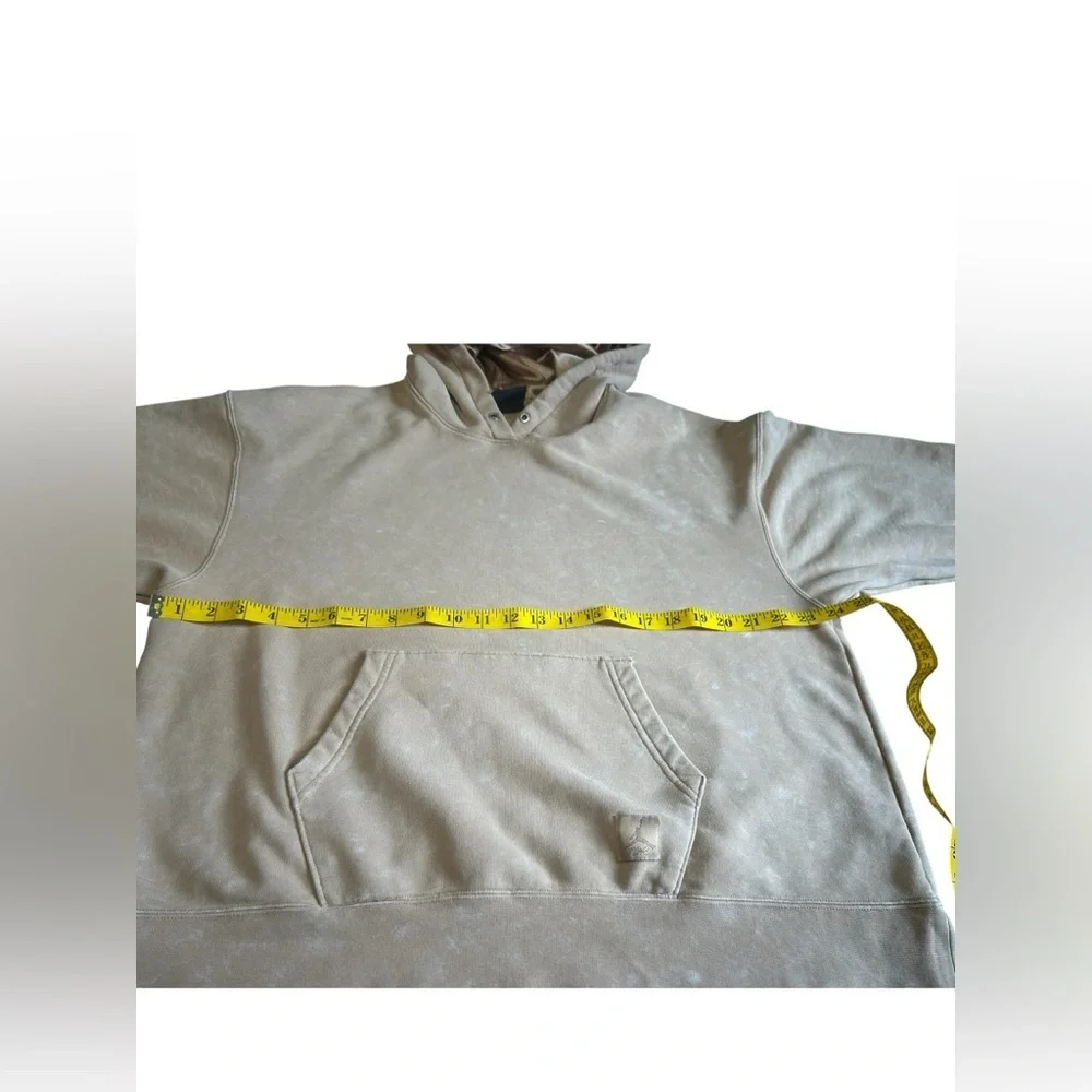 Jordan Satin Lined Hoodie Small Beige Pullover Nike Air